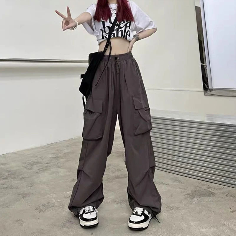 Y2K Low-Waist Tech Joggers
