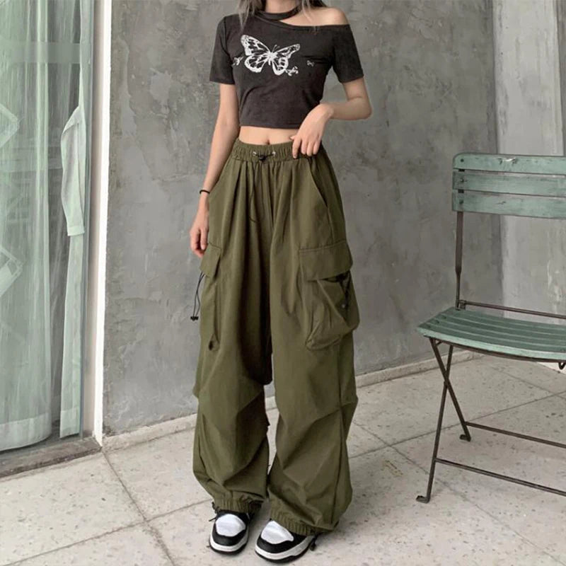 Y2K Low-Waist Cargo Joggers