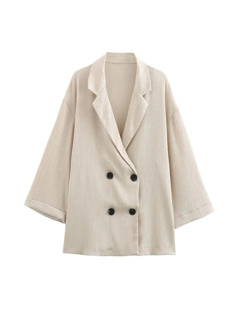 Double-Breasted Blazer & Pants Set