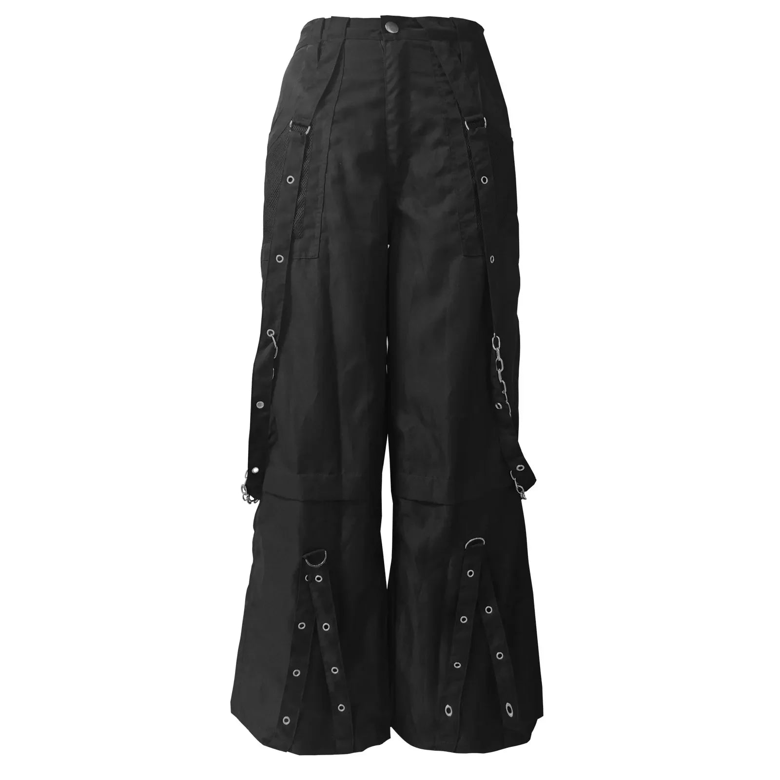 Striped Cargo Denim Pants