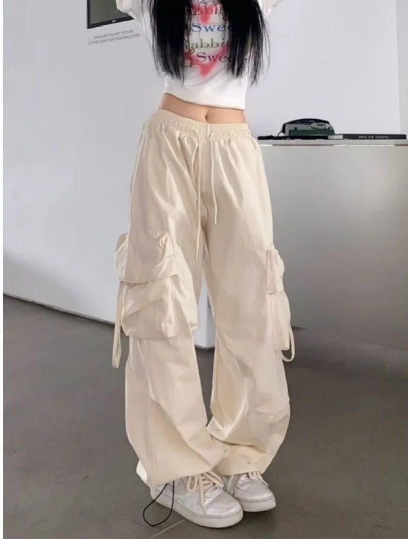 Vintage Wide-Leg Cargo Pants