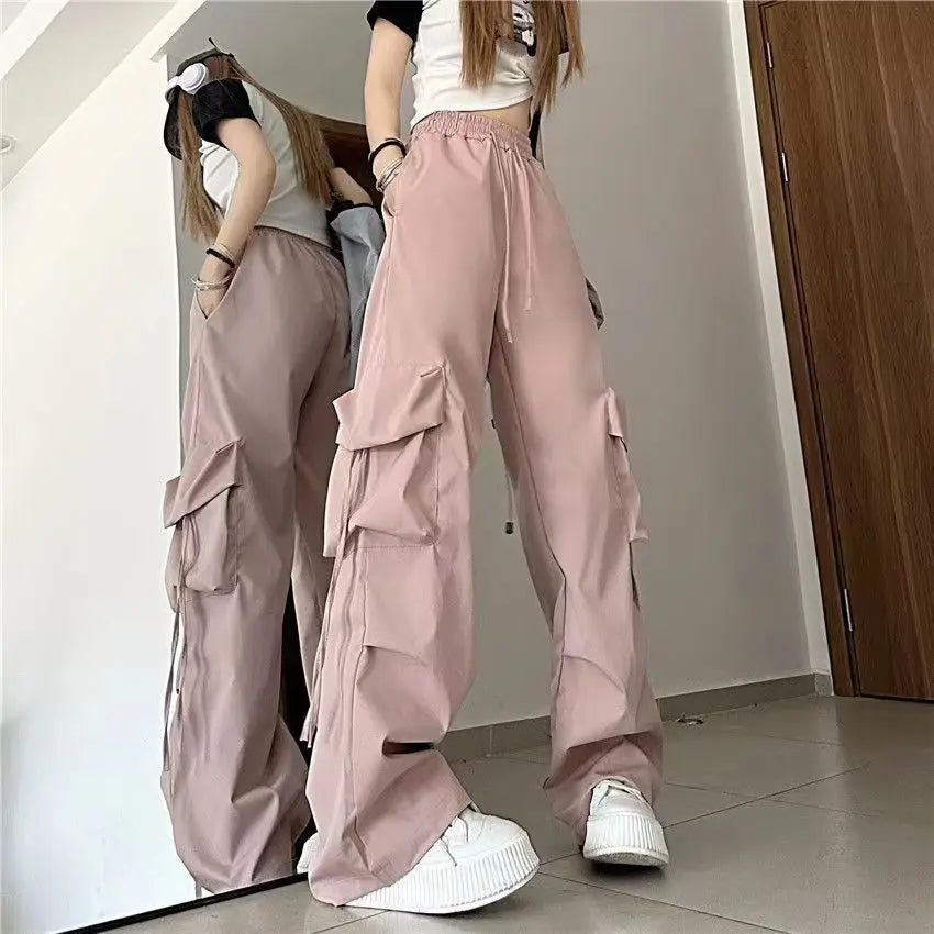 Vintage Wide-Leg Cargo Pants