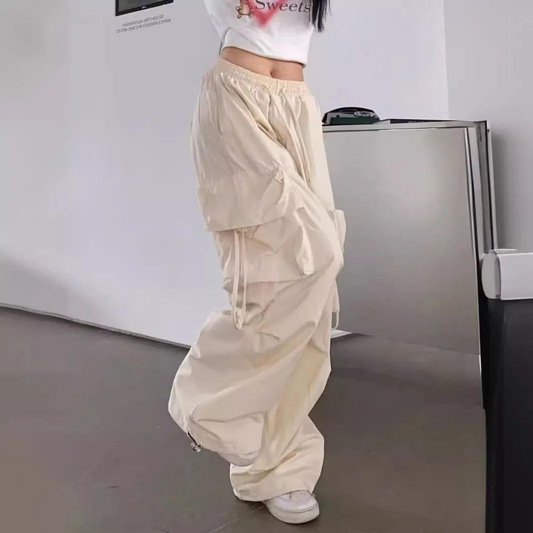 Vintage Wide-Leg Cargo Pants