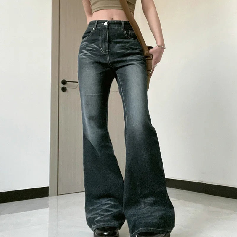 Y2K Flared Denim Jeans