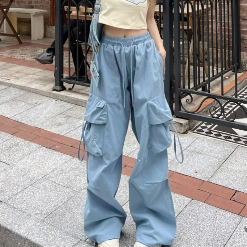 Vintage Wide-Leg Cargo Pants