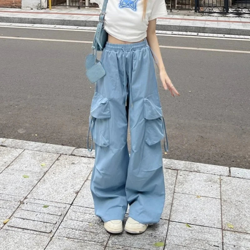 Vintage Wide-Leg Cargo Pants
